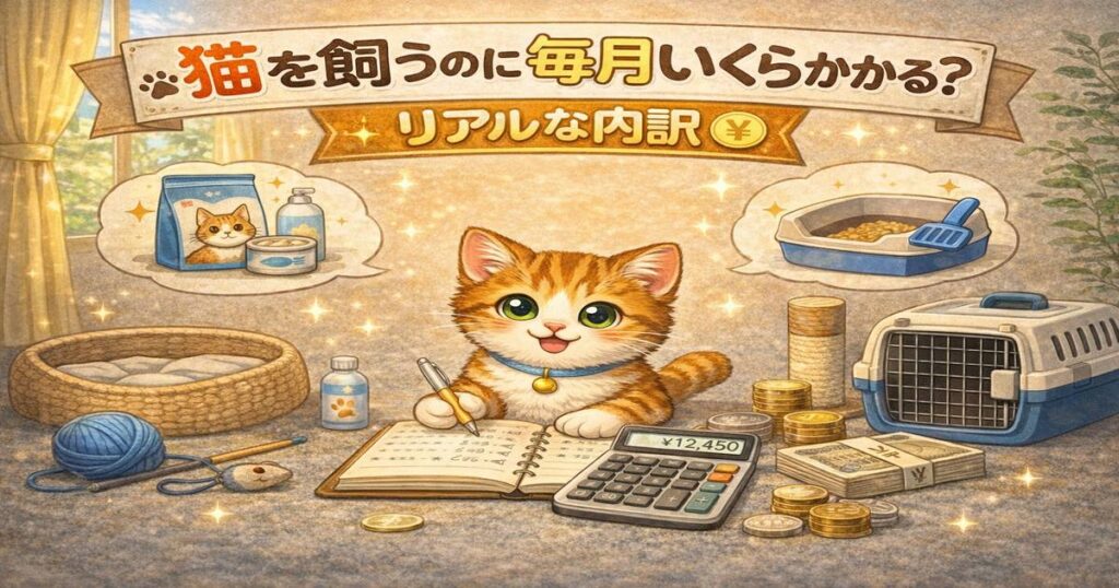 猫を飼うのに毎月いくらかかる？リアルな内訳