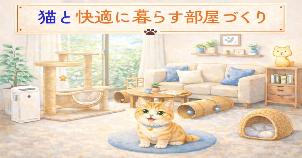 猫と快適に暮らす部屋づくり