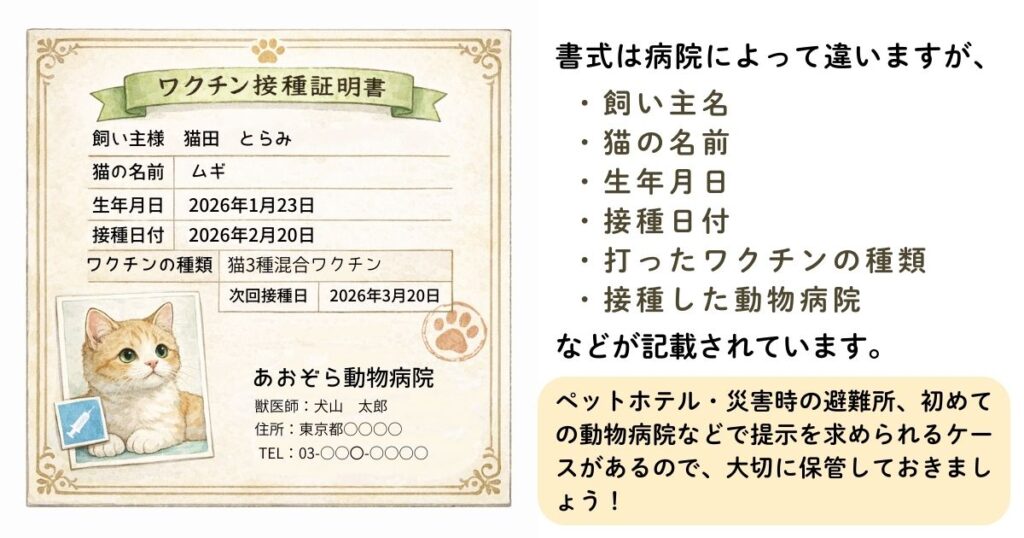 ワクチン証明書について