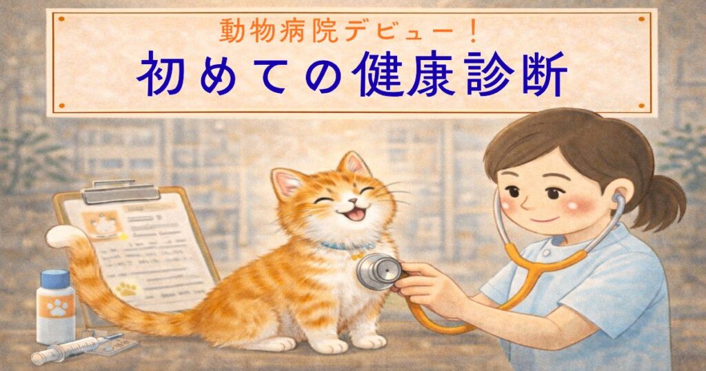 動物病院デビュー！初めての健康診断