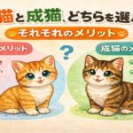子猫と成猫、どちらを選ぶ？それぞれのメリット