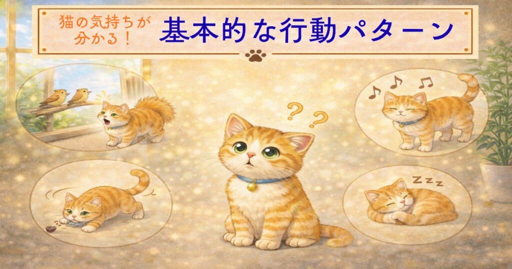 猫の気持ちが分かる！基本的な行動パターン