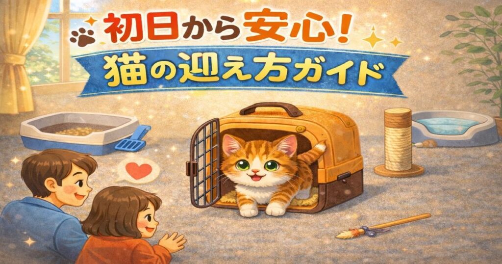 初日から安心！猫の迎え方ガイド