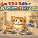猫を迎える前に揃えるべき８つの必需品
